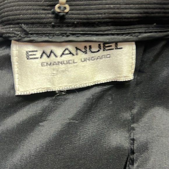 Emanuel Ungaro Textured Skirt Black - Picture 5 of 5